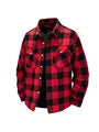 Long-Sleeve Plaid Button-Up Shirt