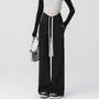 Maternity High Waist Plain Wide Leg Pants