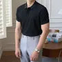 Short-Sleeve Striped Polo Shirt