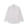 Drop Shoulder Collared Striped Button Up Shirt