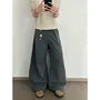 Mid Rise Plain Wide Leg Dress Pants