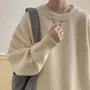 Crew Neck Plain Sweater