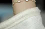 925 Sterling Silver Rectangle Station Chain Bracelet