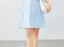 Short-Sleeve Crewneck Lace A-Line Dress