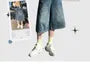 Mid Waist Washed Wide Leg Jorts