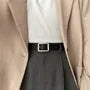 Unisex 118CM Faux-Leather Belt