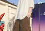 Mid Rise Plain Cargo Wide Leg Jorts