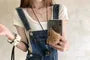 Pocket Detail Roll Up Hem Denim Overall Shorts