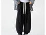 Drawstring Waist Plain Harem Sweatpants