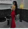 Cowl Neck Sleeveless Plain Bodycon Maxi Dress