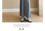 Maternity Set: Halter Neck Plain Knit Midi Dress + V-Neck Plain Knit Top
