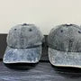 Distressed Denim Baseball Cap