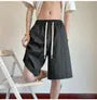 Drawstring Waist Plaid Shorts