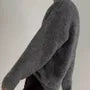 Crew Neck Plain Oversized Sweater