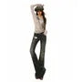 Low Waist Washed Flared Jeans (Various Designs)