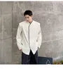 Long Sleeve Contrast Trim Pleated Shirt