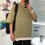 Mock Two Piece Short Sleeve Oversized Tee