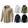 Lace-Up Plain Hoodie