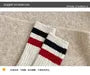 Striped Ribbed Crew Socks