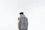 Hooded Zip Vest / High Waist Wide Leg Pants