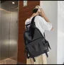 Multi-Pocket Faux Leather Backpack