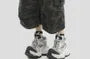 Mid Rise Camouflage Capri Wide Leg Cargo Pants