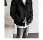 Collar Contrast Stitching Single-Breasted Blazer