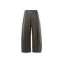 Mid Rise Plain Straight Leg Dress Pants