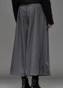 Mid Rise Plain Pleated Cropped Wide Leg Dress Pants