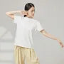 Short-Sleeve Crew Neck Plain Dance T-Shirt
