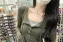 Long-Sleeve Henley Two Tone Mock Two-Piece T-Shirt