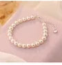 999 Silver Faux Pearl Bracelet