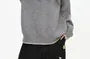 Half Buttoned Plain Knit Hoodie