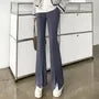 Maternity High Waist Plain Flared Pants