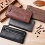 Faux Leather Zip Long Wallet