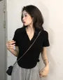 Short-Sleeve Plain Polo Shirt