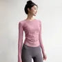 Long-Sleeve Crewneck Plain Sports Top