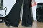Plus Size High Rise Drawstring Ruched Flared Pants