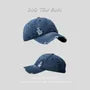 Washed Distressed Denim Baseball Cap