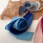 Gradient Pleated Narrow Scarf