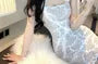 Sleeveless Square Neck Plain Lace Bodycon Mini Dress