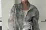 Unisex Stand Collar Tie Dye Zip Windbreaker