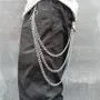 Layered Pants Chain Waist Strap