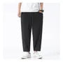 Mid Rise Plain Cropped Tapered Pants