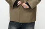 Plain Hooded Single-Breasted Blazer