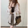 Lantern Sleeve Knit Cardigan