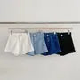 High Waist Washed Roll Up Hem Denim Hot Pants