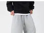 Drawstring Waist Plain Wide Leg Sweatpants