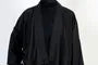 Mock Two-Piece V-Neck Open Front Jacket