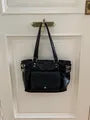 Buckled Multi-Pocket Faux Leather Tote Bag